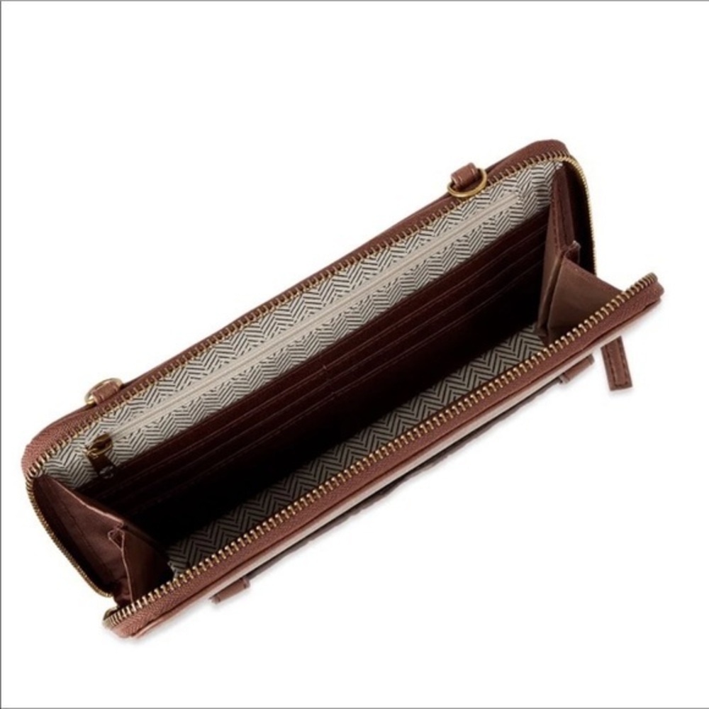 Time and Tru Brown Crossbody Bag New - Picture 7 of 8